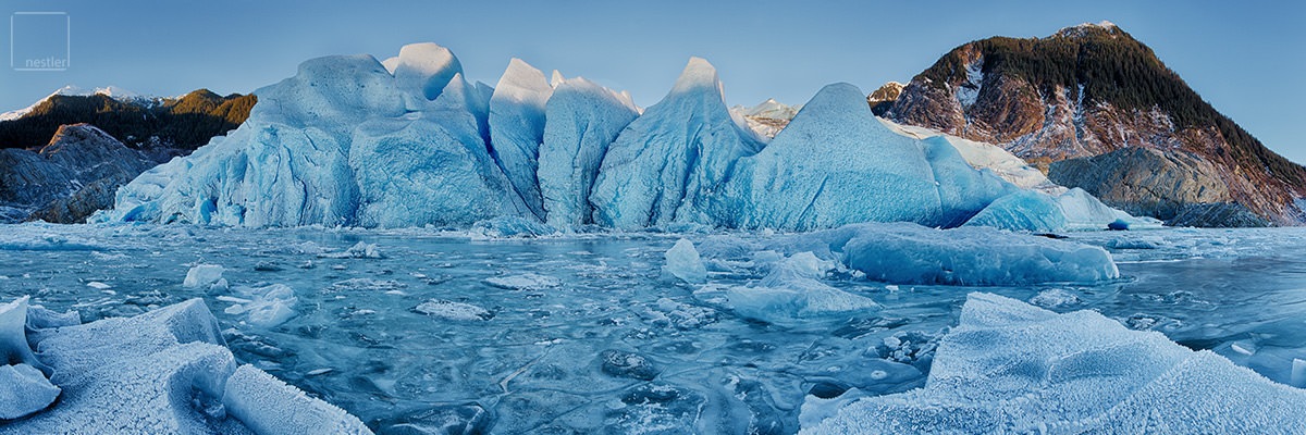 Mendenhall Glacier in Juneau Alaska